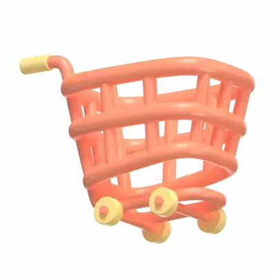 Shopping Cart 3D Graphic