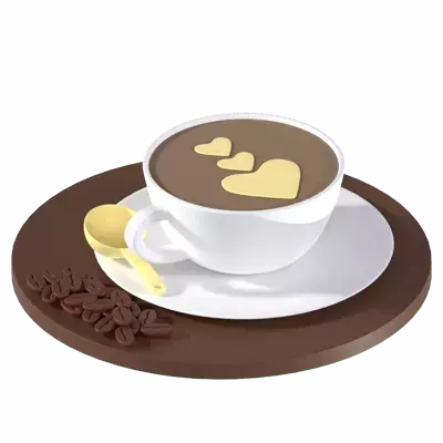 Coffee Cup And Seeds 3d model--3e700640-8447-42d9-8d21-c1177e5166d6