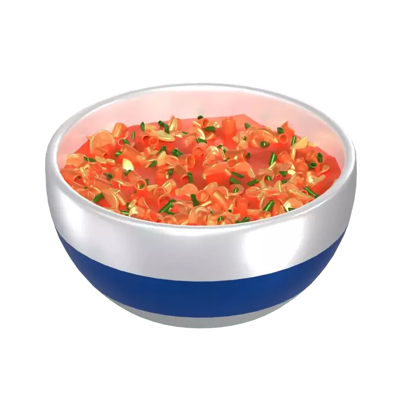 3D Minestrone With Vegetable Filling 3D Graphic