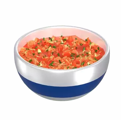 3D Minestrone With Vegetable Filling 3D Graphic