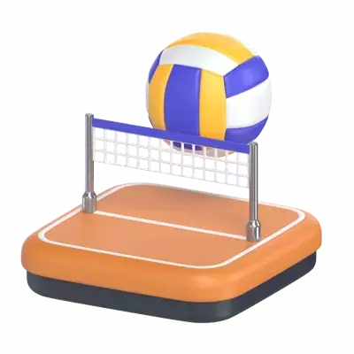 Volley Ball 3D Graphic