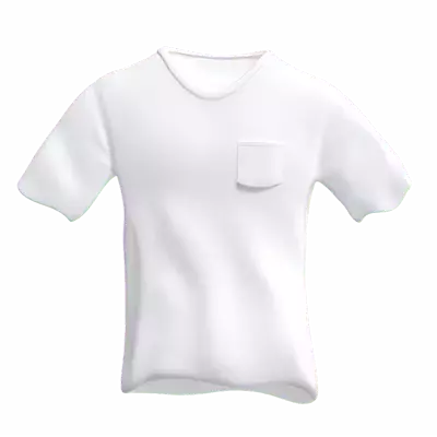 Pocket  T Shirt 3D Graphic