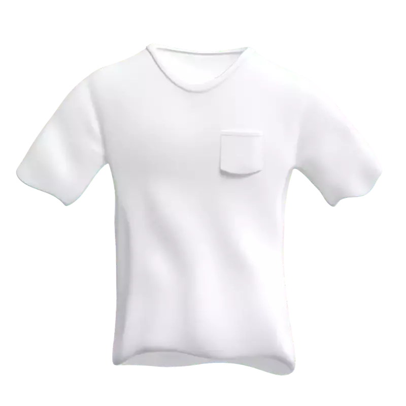 Pocket  T Shirt 3D Graphic