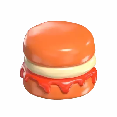 Scone Sensation Una delicia horneada en 3D con salsa para verter 3D Graphic