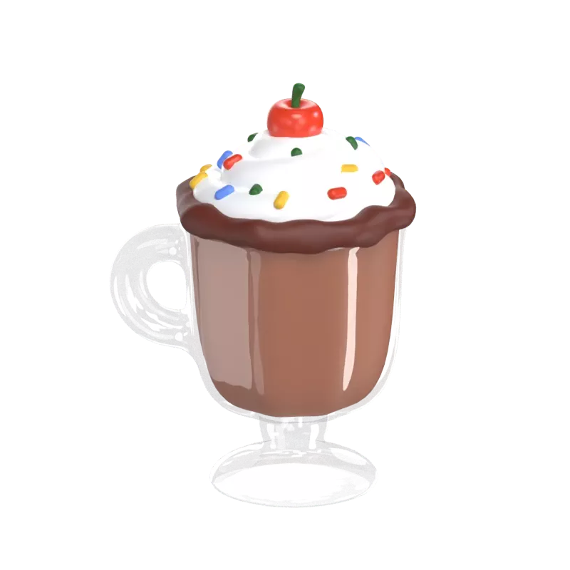 Milchshake 3D Graphic