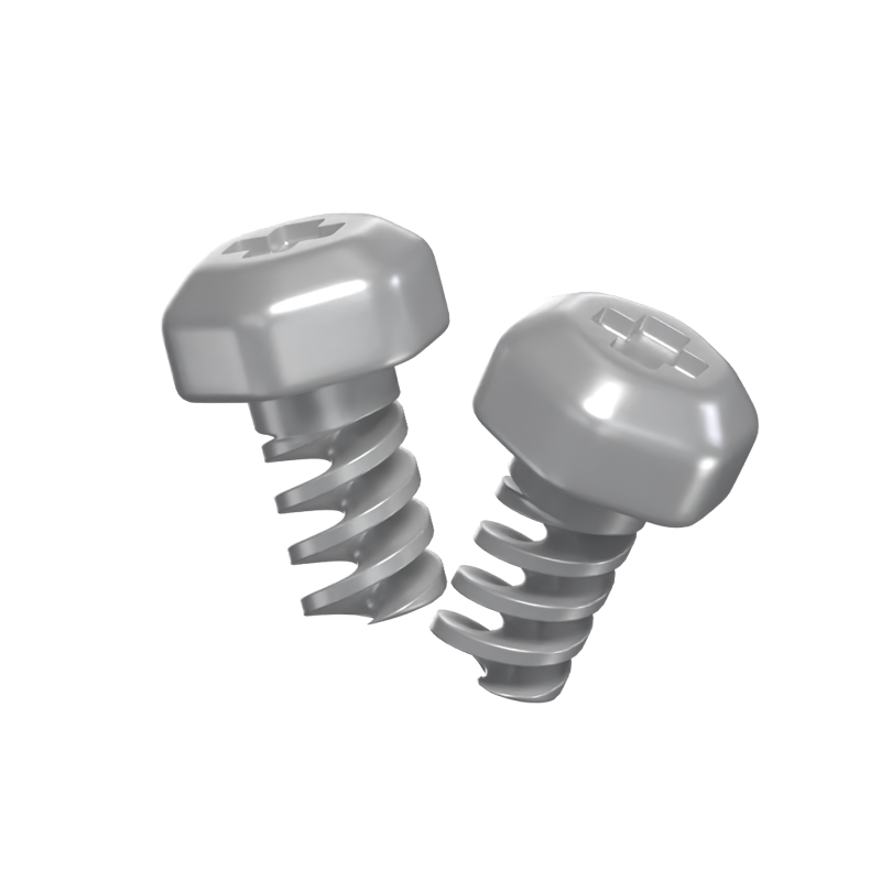 A Pair Of Screw 3D Icon 3D Graphic