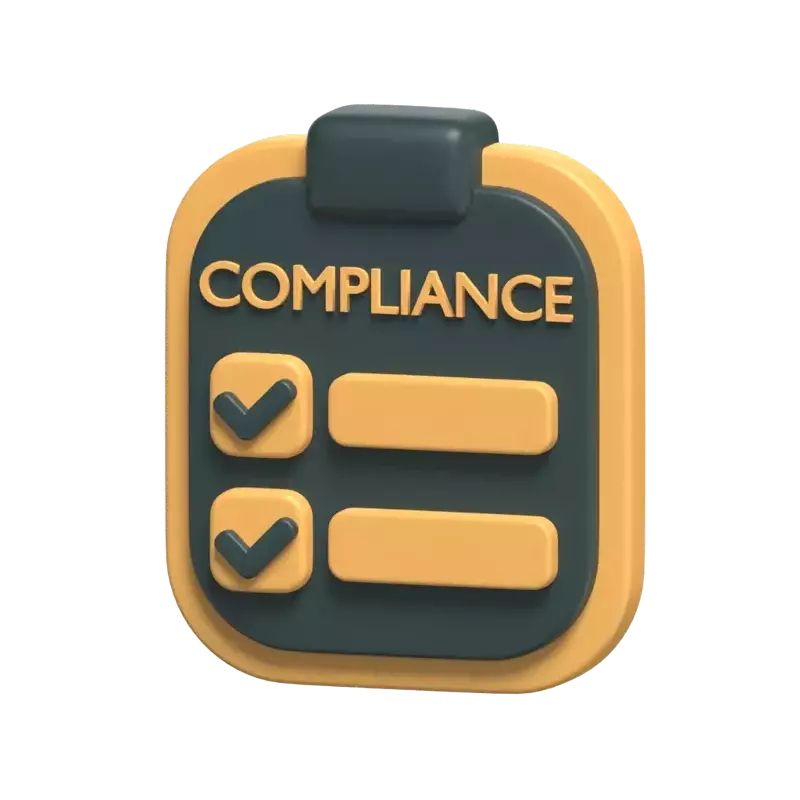 Compliance Document 3D Icon Model For Justice Purpose 3D Graphic