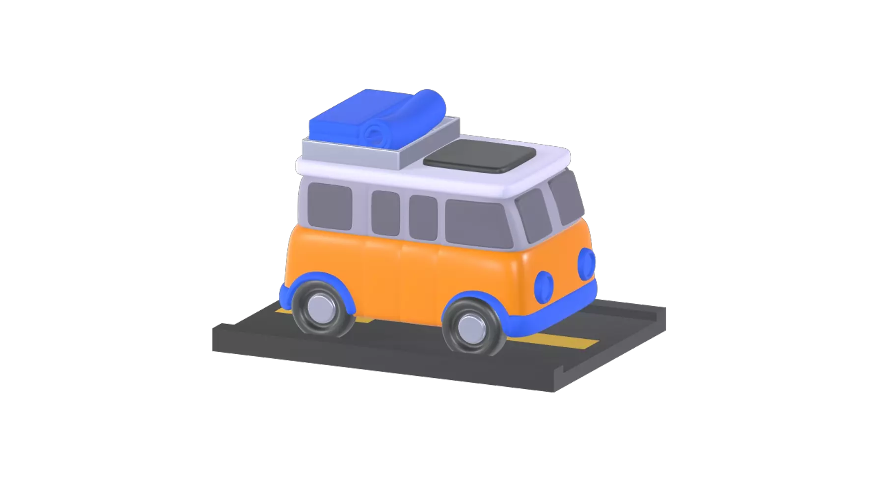 road trip 3D Graphic