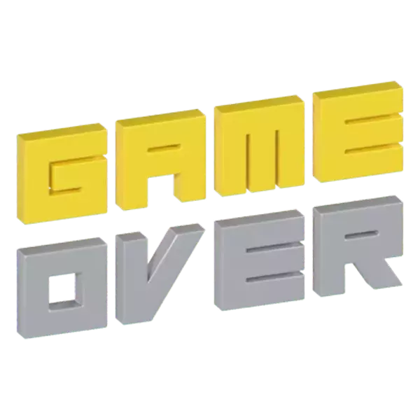 Game Over 3D Graphic