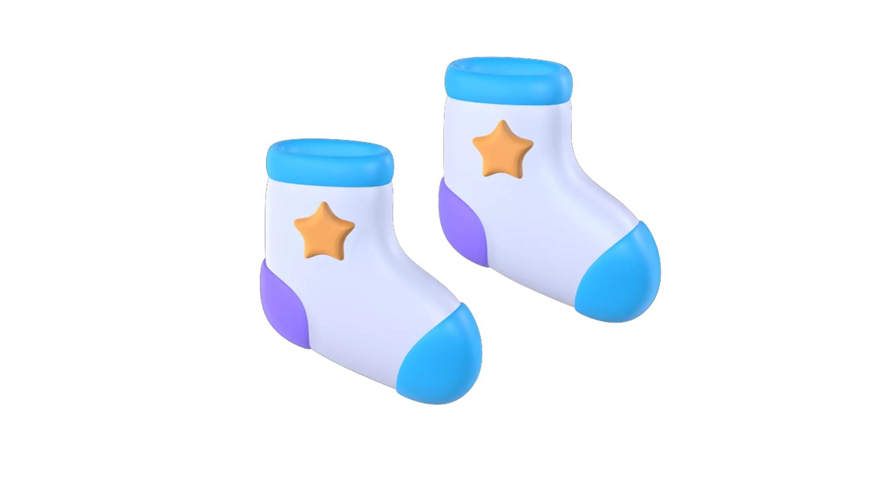  Baby Socks 3D Graphic