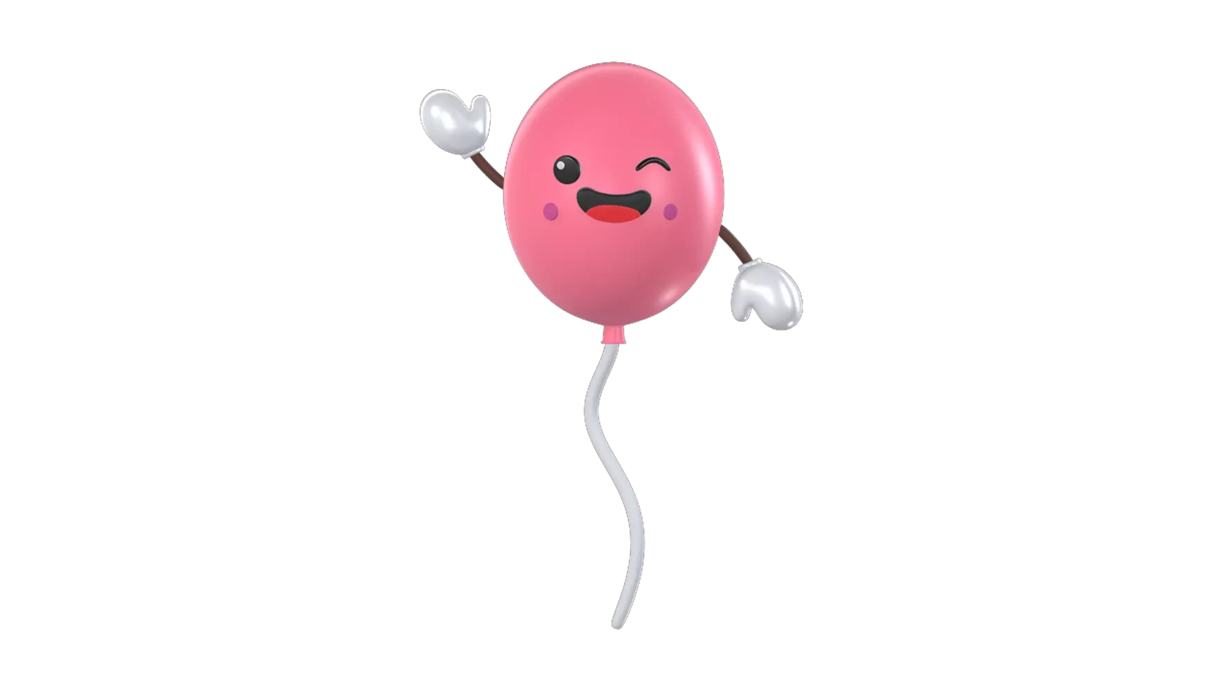 Cute Balloon 3D Graphic