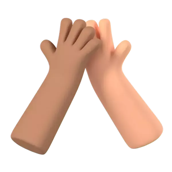 High Five 3D Graphic
