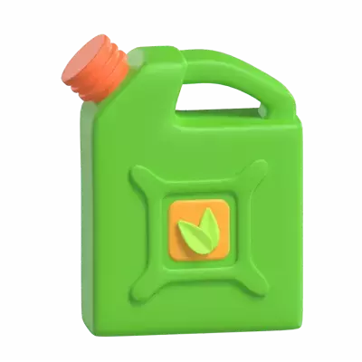 Gasoline Jar 3D Graphic