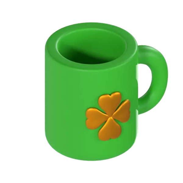 Cup Clover 3D Graphic