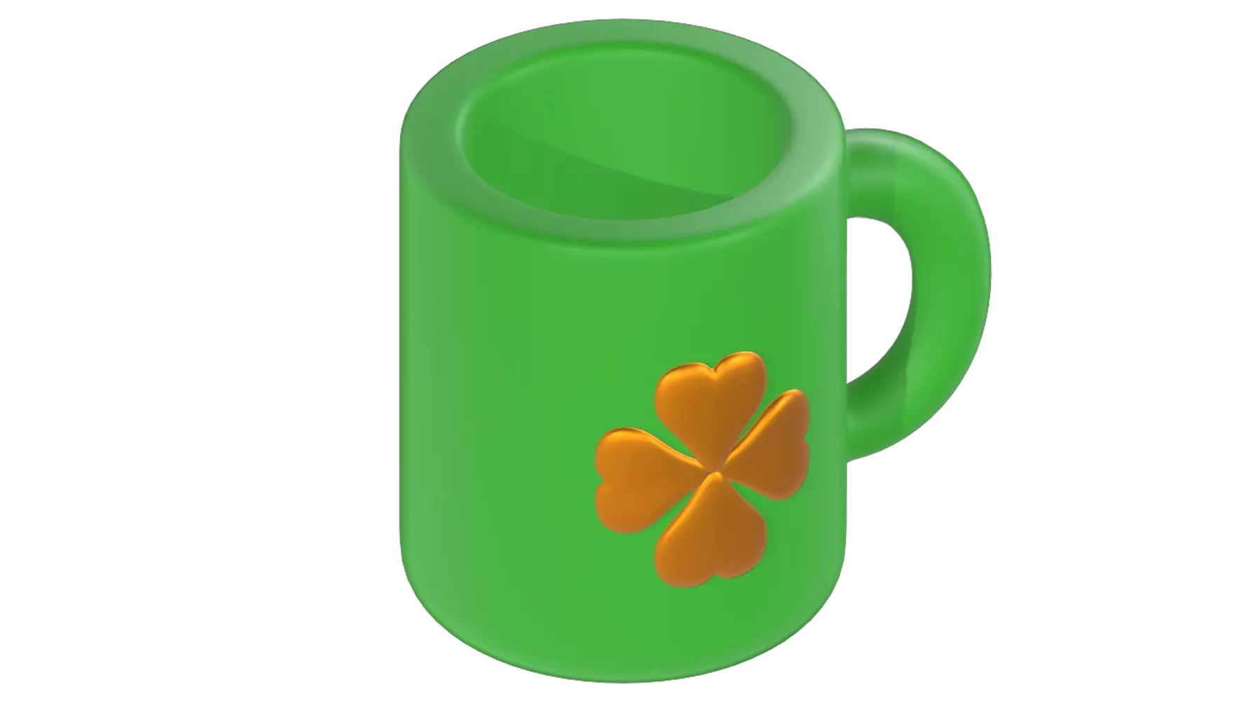 Cup Clover 3D Graphic