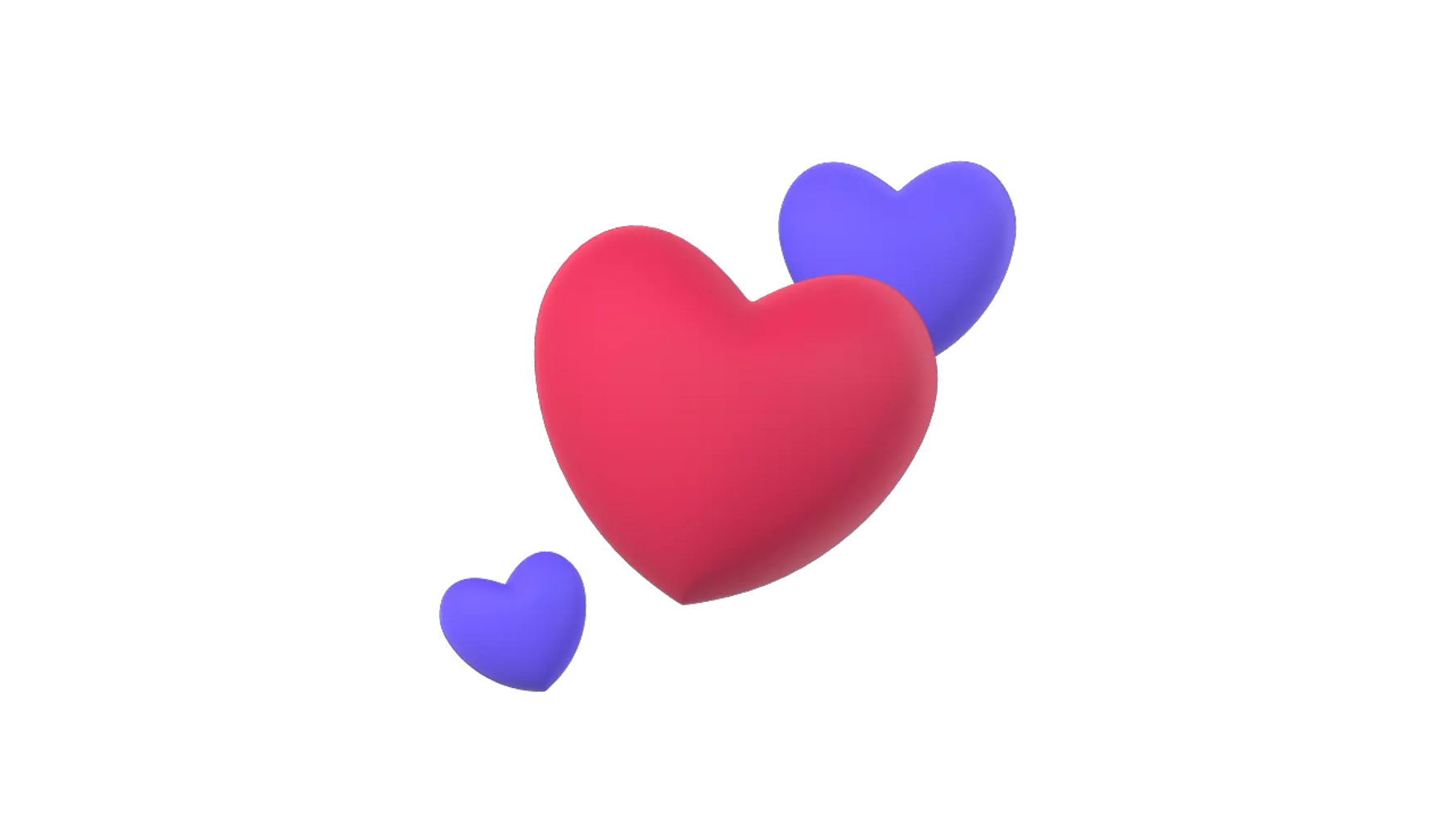 Hearts 3D Graphic