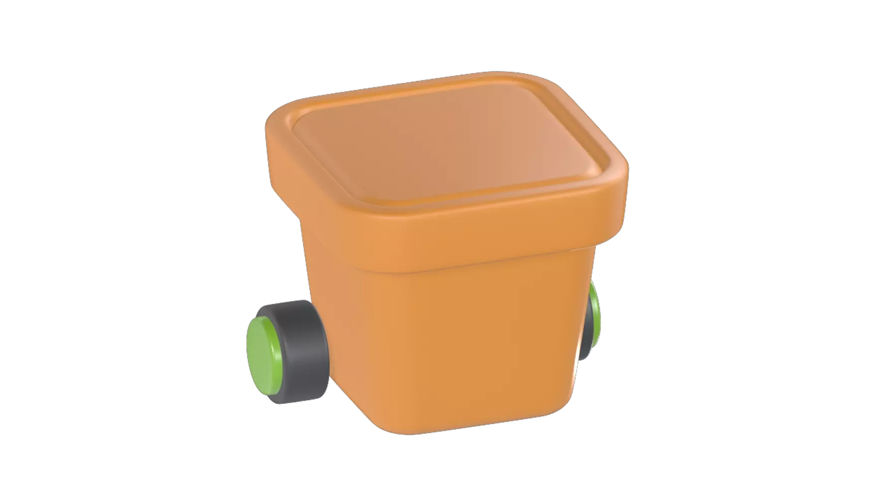 Trash Can 3D Graphic