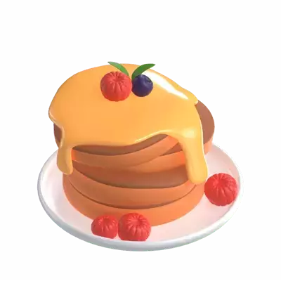 Pancake 3D Graphic