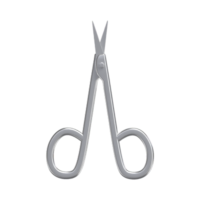 3D Scissors Precision Cutting 3D Graphic