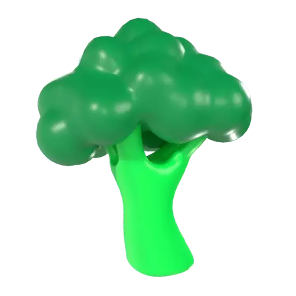 Broccoli 3D Graphic