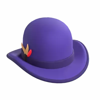 Derby Hat 3D Graphic
