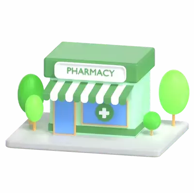 Pharmacy 3D Graphic