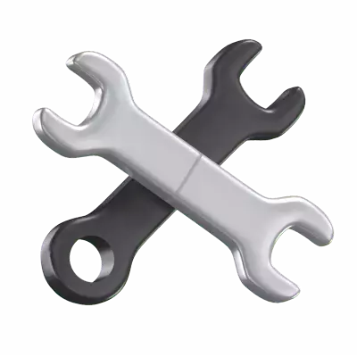 Wrench 3D Graphic