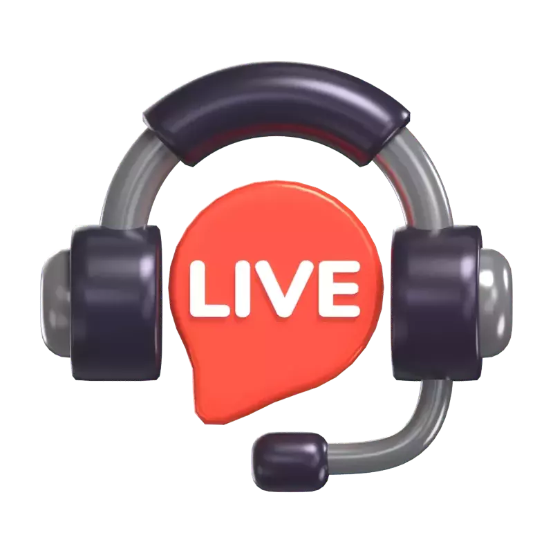 Live Chat 3D Graphic