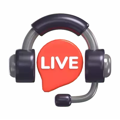 Live Chat 3D Graphic