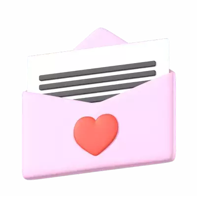 Love Letter 3D Graphic