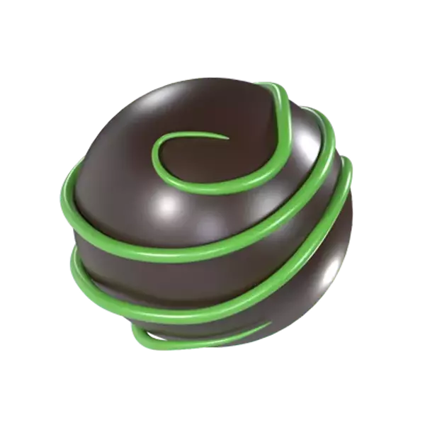 Chocolate Ball With Matcha Cream 3d model--06d7afeb-4d3e-472c-b505-ea695752a0de
