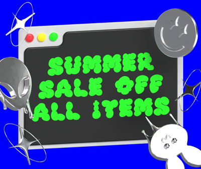 Y2K Summer Sale Off All Items Social Media 3D Template