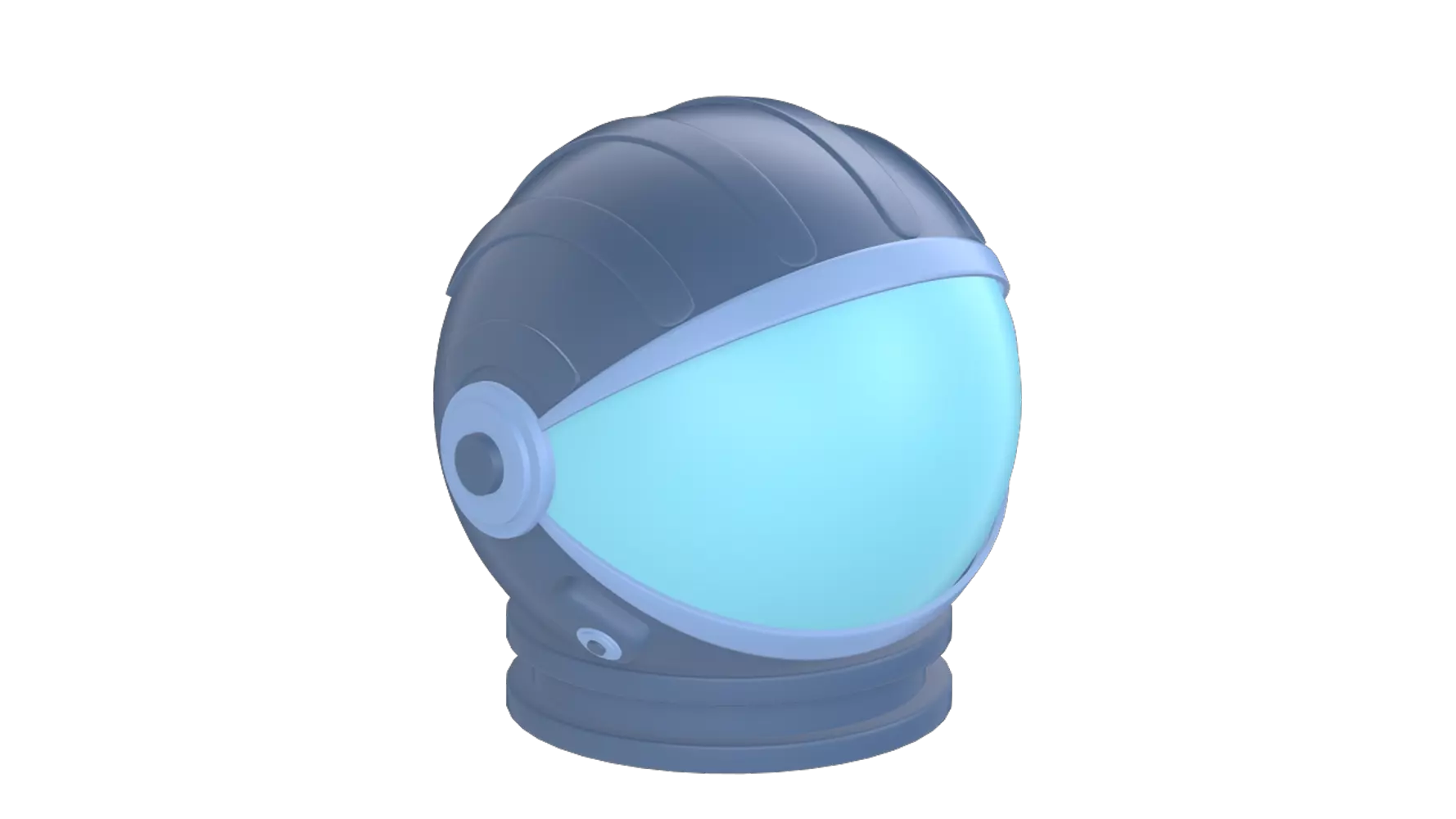 Astronaut Helmet 3D Graphic