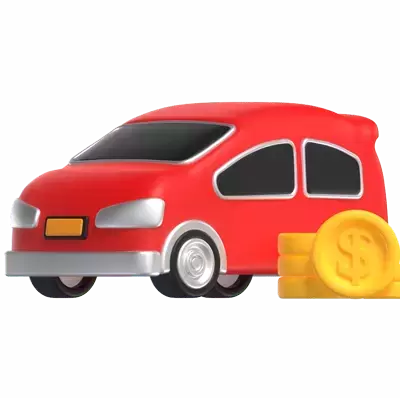 Car Loan 3D Illustration