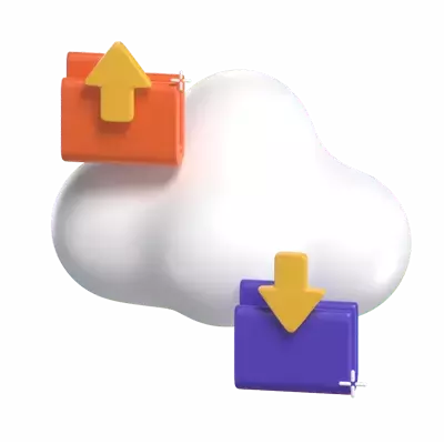 Cloud Service 3D Graphic