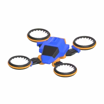 Drone Vehicle 3D Graphic