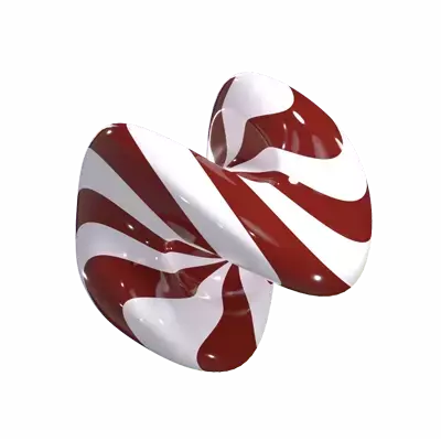 Twisted Chocolate Lollipop 3D Graphic