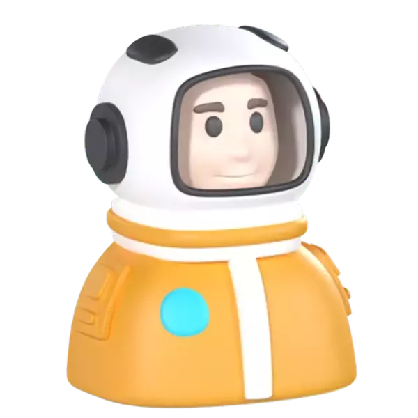 Astronaut 3D Graphic