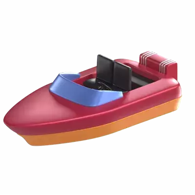 Speedboat 3D Graphic
