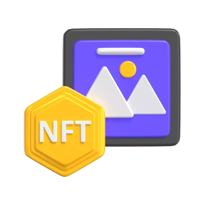 NFT Art 3D Graphic