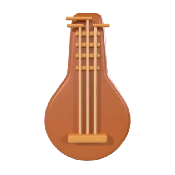 Korean Guitar 3D Graphic