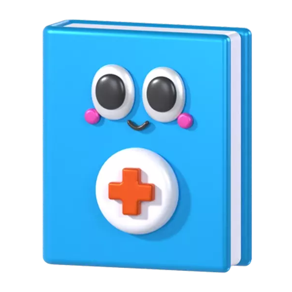 Medical Book 3D Graphic