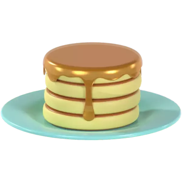 Pancake 3D Graphic