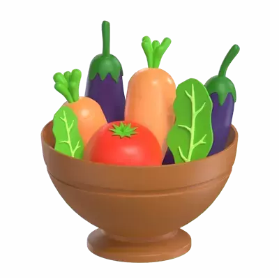 Healthy Food 3D Graphic