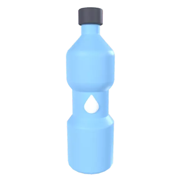 Wasserflasche 3D Graphic