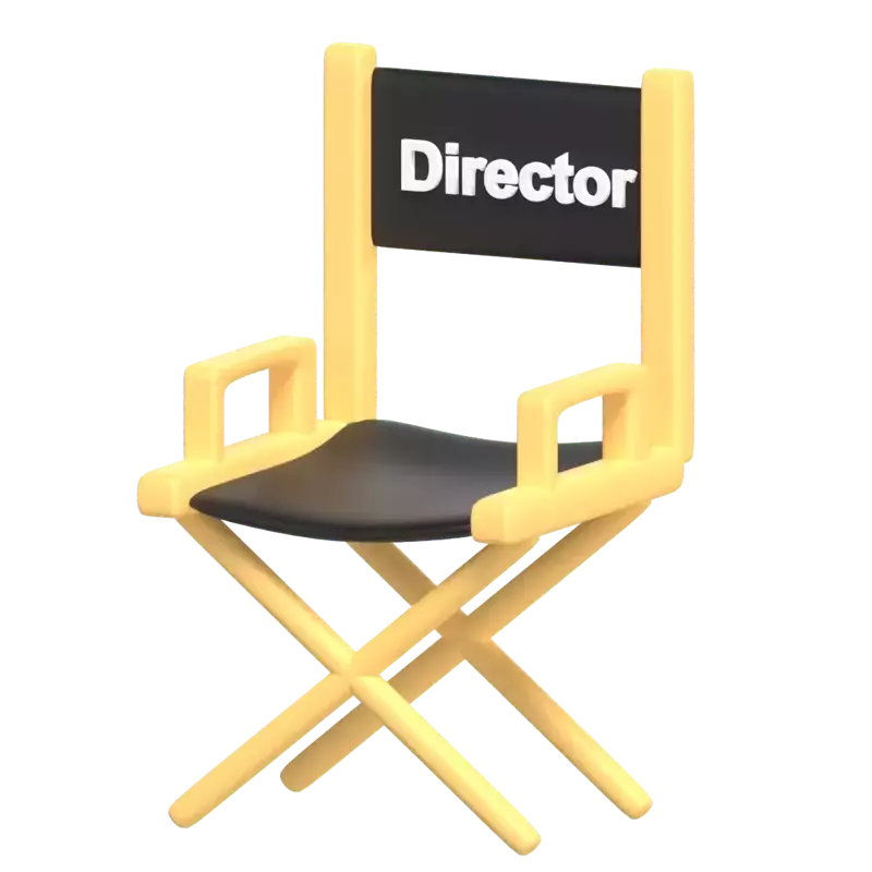 Director Chair 3D Graphic