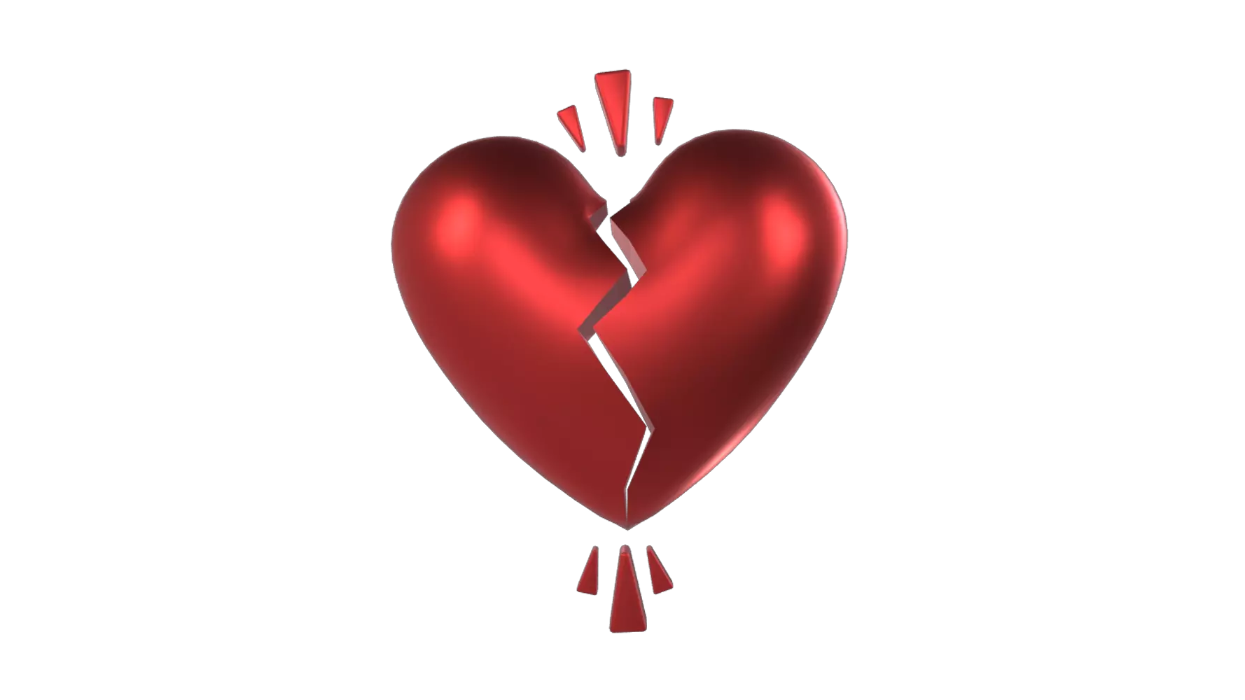 Broken Heart 3D Graphic