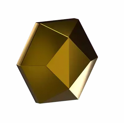 Flat 3D Diamond 3D Graphic